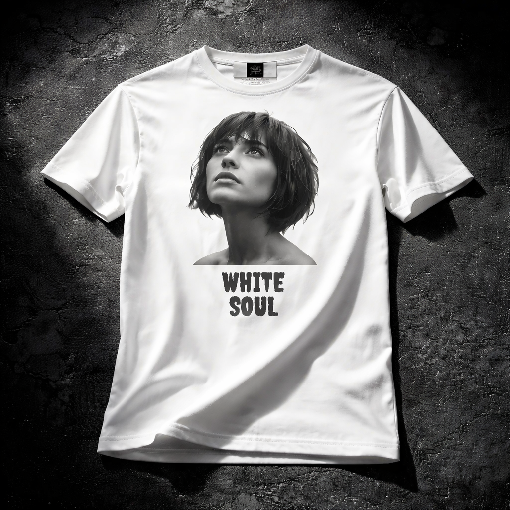 Camiseta dark art IA MEPHX Stone Grey fitted unisex – diseño exclusivo underground España