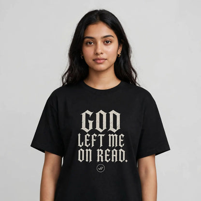 Camiseta Dark Art IA – MEPHX "God Left Me On Read" Unisex
