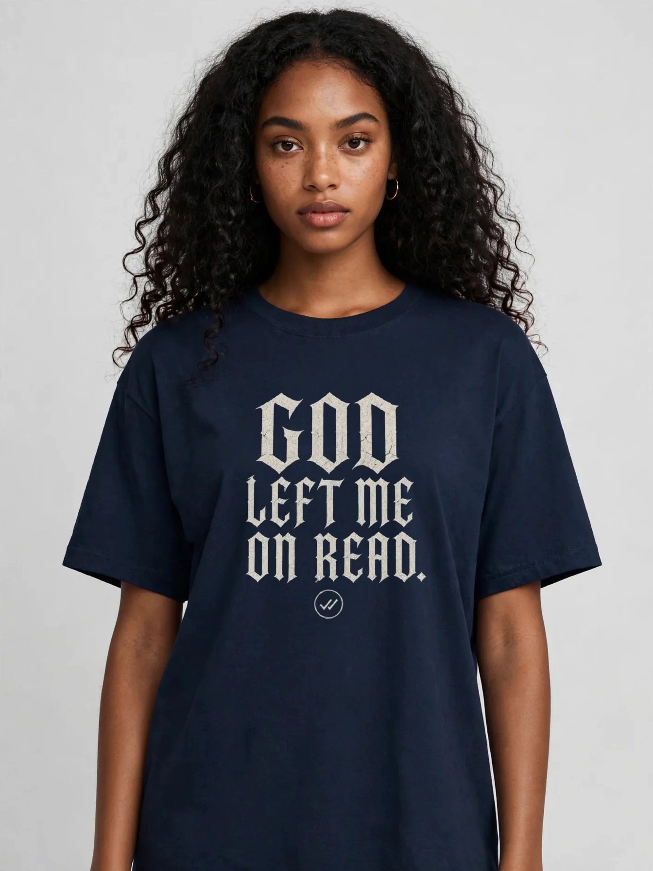 Camiseta Dark Art IA – MEPHX "God Left Me On Read" Unisex