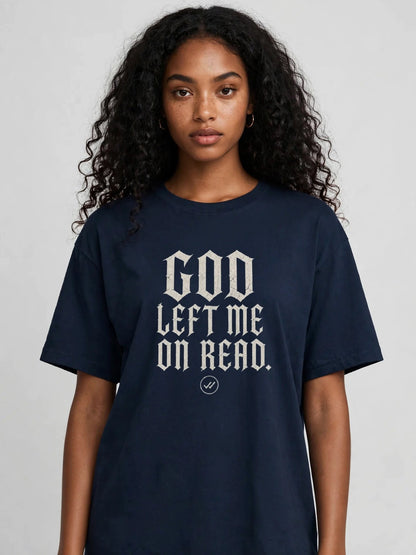 Camiseta Dark Art IA – MEPHX "God Left Me On Read" Unisex