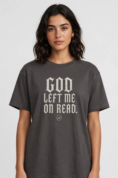 Camiseta Dark Art IA – MEPHX "God Left Me On Read" Unisex