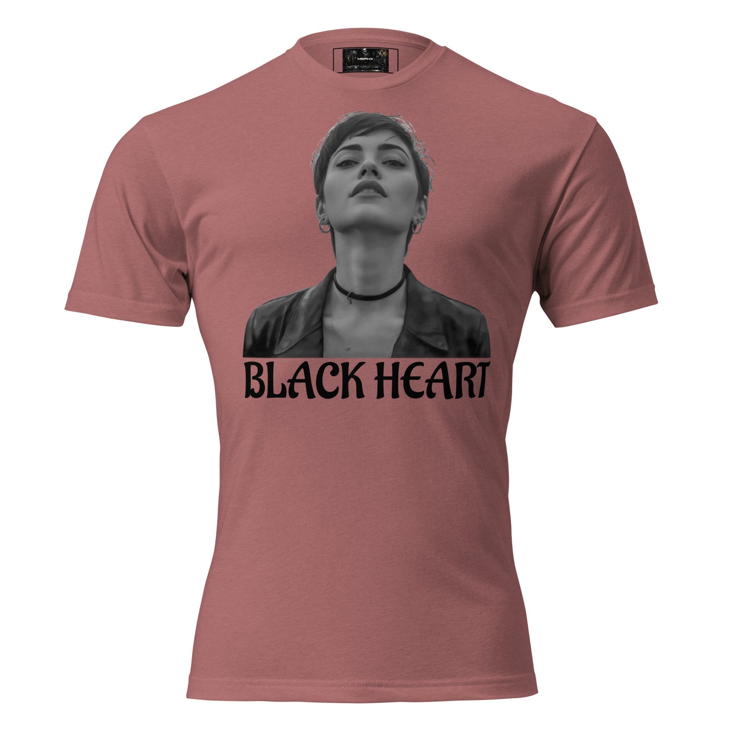 Camiseta MEPHX multicolor – Heather Mauve vista frontal fitted